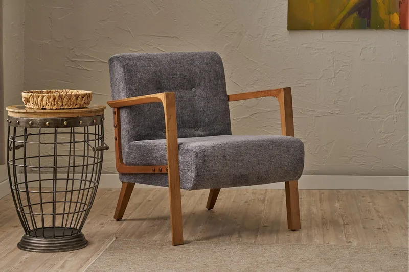 Finegard Fåtölj - Grå - Möbler - Vardagsrum - Fåtöljer