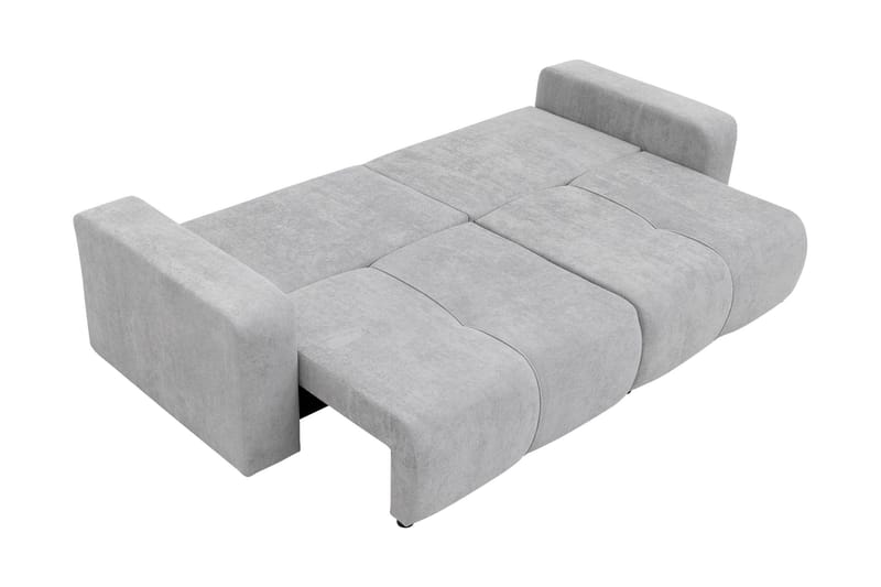 Flo 3-sits Bäddsoffa med Förvaring i Tyg - Vit - Möbler - Vardagsrum - Bäddsoffor