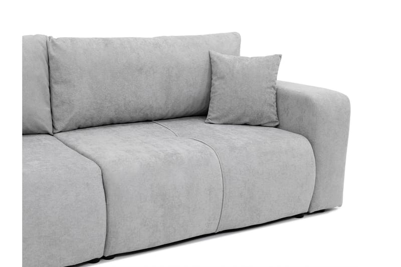 Flo 3-sits Bäddsoffa med Förvaring i Tyg - Vit - Möbler - Vardagsrum - Bäddsoffor