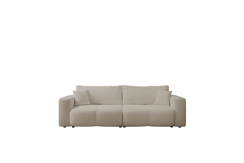 Flo Bäddsoffa 3-sits i Plysch, Beige