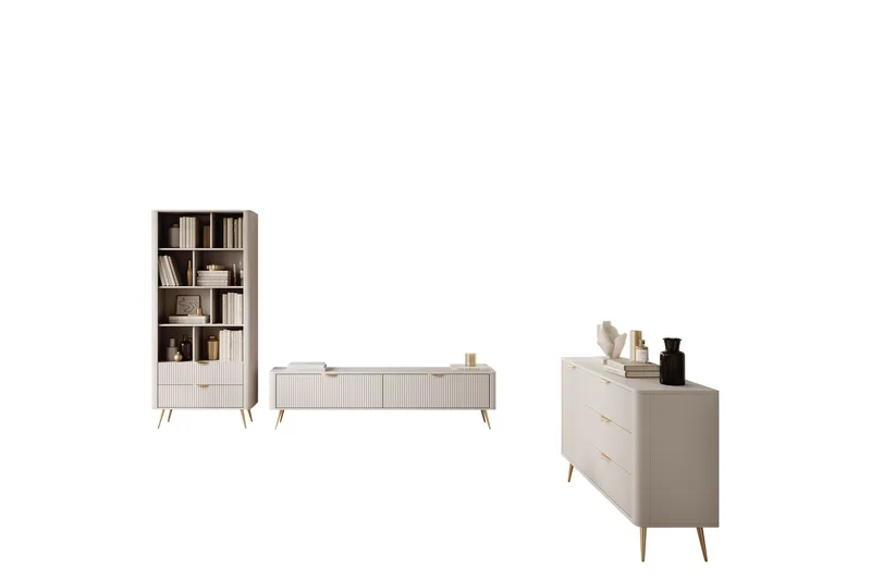 Forba Möbelset För Vardagsrum, Beige