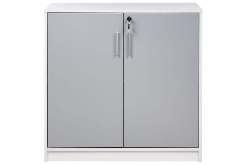 Förvaringsenhet Zehna Grå, vit, 80x40x80 cm - Grå, vit, 80x40x80 cm - Möbler - Vardagsrum - Tv-möbler & mediamöbler