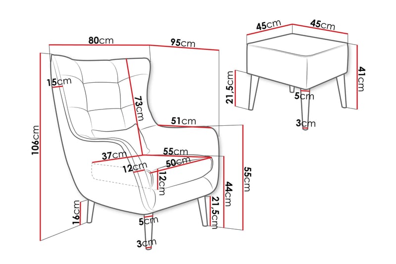 Gabi Fåtölj - Gul - Möbler - Vardagsrum - Fåtöljer