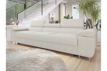 Gabina Bäddsoffa 3-sits i Chenille - Vit - Möbler - Vardagsrum - Bäddsoffor