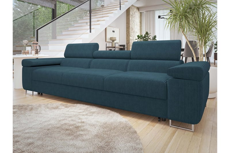 Gabina Bäddsoffa 3-sits i Manchester - Blå - Möbler - Vardagsrum - Bäddsoffor