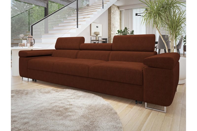 Gabina Bäddsoffa 3-sits i Manchester - Brun - Möbler - Vardagsrum - Bäddsoffor