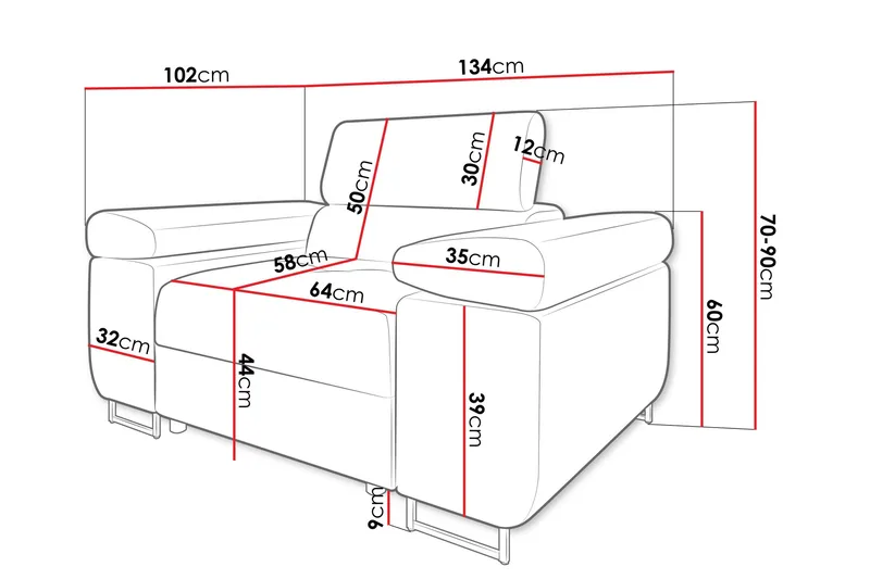 Gabina Fåtölj - Beige/Grå - Möbler - Vardagsrum - Fåtöljer