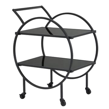 Galira Serveringsvagn 46 cm - Mattsvart med svart spegelglas - Möbler - Vardagsrum - Serveringsvagn & drinkvagn