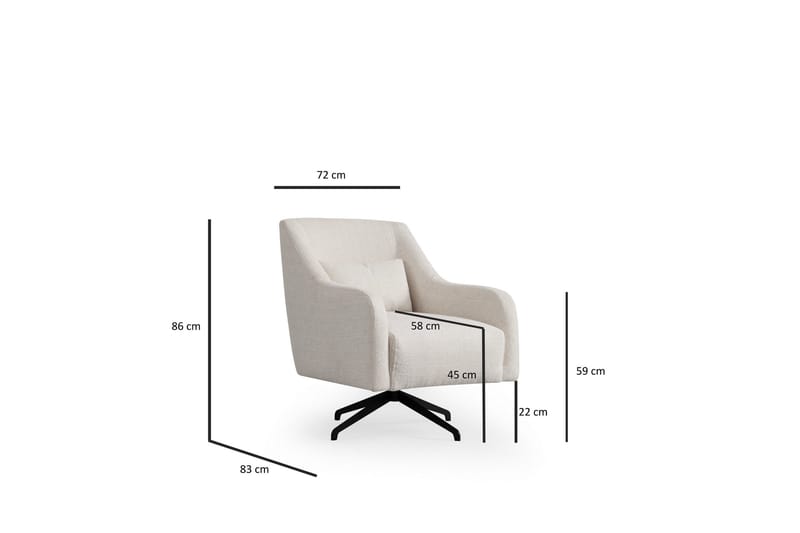 Gio Fåtölj - Vit - Möbler - Vardagsrum - Fåtöljer