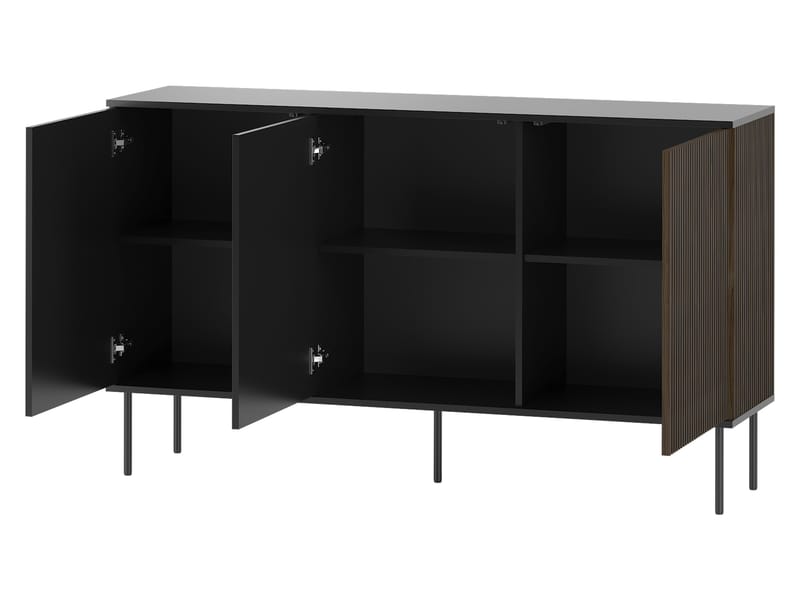 Gravendal Möbelset Vardagsrum - Svart, valnöt - Möbler - Vardagsrum - Möbelset för vardagsrum