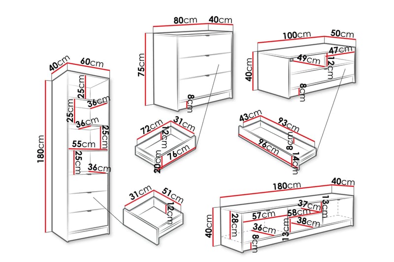 Gudelia Möbelset För Vardagsrum - Beige - Möbler - Vardagsrum - Möbelset för vardagsrum