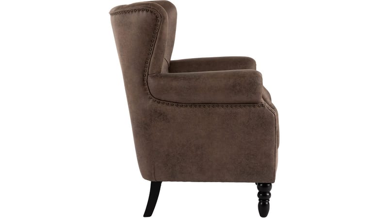 Halvion Fåtölj med armstöd - Brun - Möbler - Vardagsrum - Fåtöljer - Öronlappsfåtölj