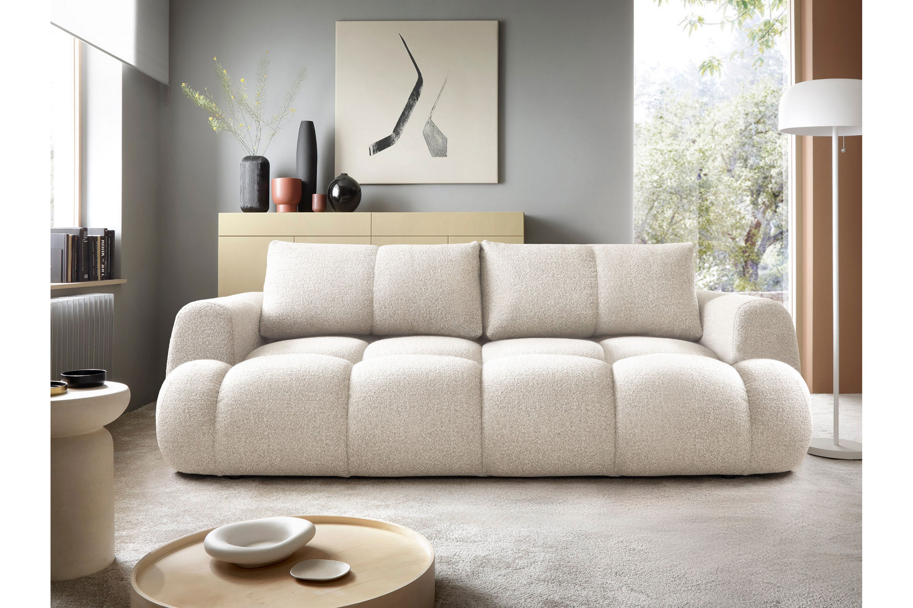 handu bäddsoffa 3-sits - beige