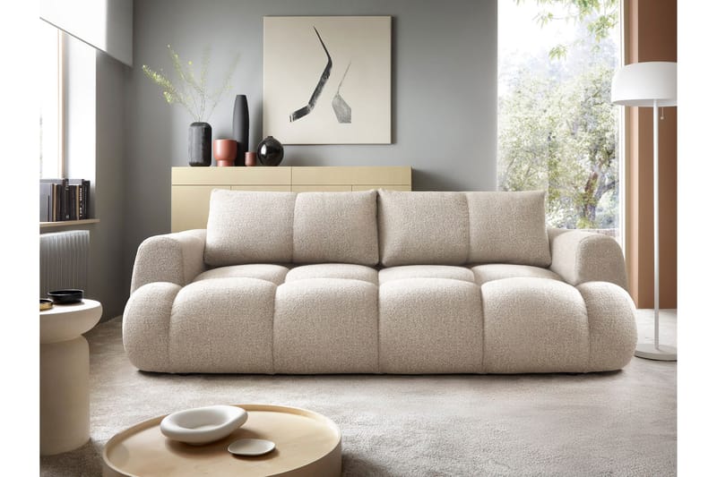 Handu Bäddsoffa 3-sits - Grå/Beige - Möbler - Vardagsrum - Bäddsoffor