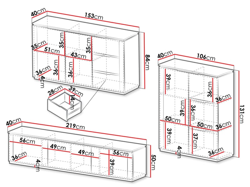 Hilafin Möbelset för Vardagsrum - Möbler - Vardagsrum - Möbelset för vardagsrum