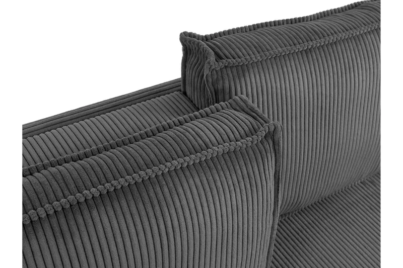 Hobson Bäddsoffa 3-sits i Plysch - Grå - Möbler - Vardagsrum - Bäddsoffor