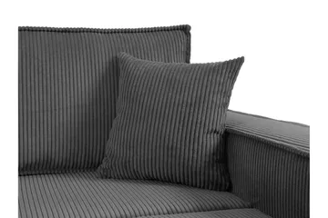Hobson Bäddsoffa 3-sits i Plysch - Grå - Möbler - Vardagsrum - Bäddsoffor