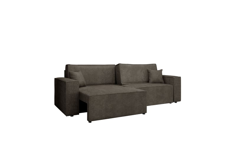 Hobson Bäddsoffa 3-sits i Plysch - Grå - Möbler - Vardagsrum - Bäddsoffor
