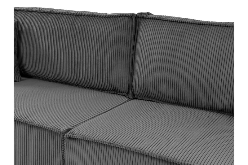 Hobson Bäddsoffa 3-sits i Plysch - Grå - Möbler - Vardagsrum - Bäddsoffor