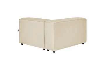 Hörnsektion Aprica Beige, svart, Linne - Beige - Möbler - Vardagsrum - Soffor - Modulsoffor - Hörnmodul