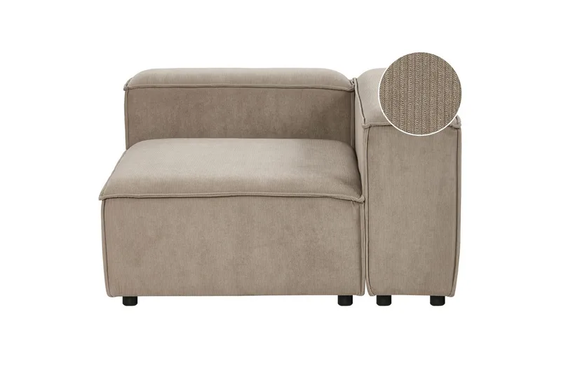 Hörnsektion Ardal Taupe, svart, Vänstervänd, Taupe, svart, Vänstervänd