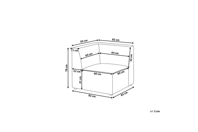 Hörnsektion Lemvig Vit - Vit - Möbler - Vardagsrum - Soffor - Modulsoffor - Hörnmodul