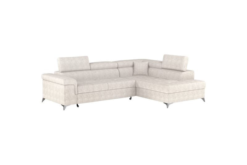 Hörnsoffa Eltap Eridano 275x202x88 cm - Amore 01, Vit, Höger - Möbler - Vardagsrum - Bäddsoffor