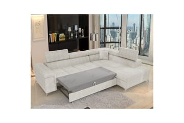 Hörnsoffa Eltap Eridano 275x202x88 cm - Amore 01, Vit, Höger - Möbler - Vardagsrum - Bäddsoffor