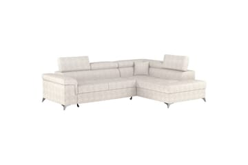 Hörnsoffa Eltap Eridano 275x202x88 cm - Amore 01, Vit, Höger - Möbler - Vardagsrum - Bäddsoffor