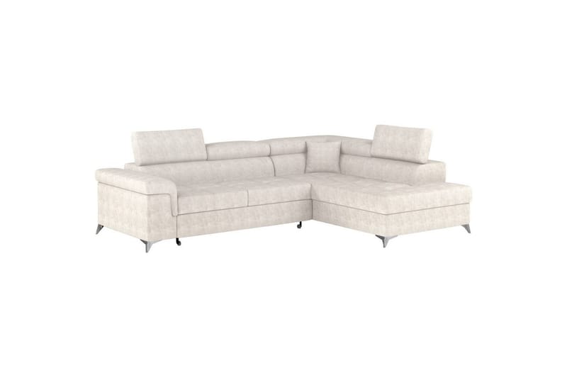 Hörnsoffa Eltap Eridano 275x202x88 cm - Amore 01, Vit, Höger - Möbler - Vardagsrum - Bäddsoffor