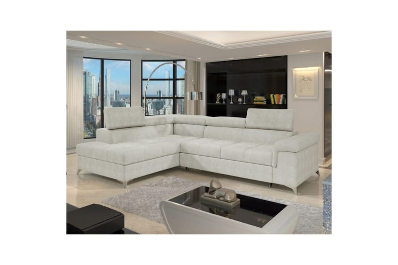 Hörnsoffa Eltap Eridano 275x202x88 cm - Amore 01, Vit, Vänster - Möbler - Vardagsrum - Bäddsoffor