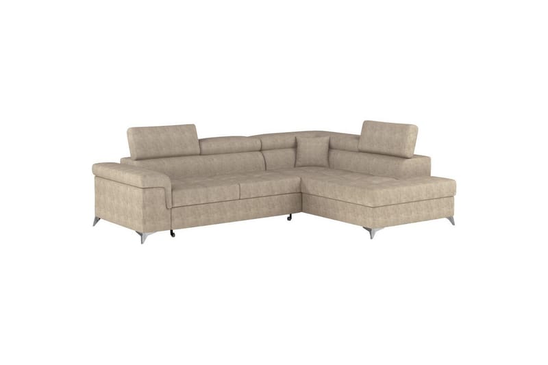 Hörnsoffa Eltap Eridano 275x202x88 cm - Amore 18, Beige, Höger - Möbler - Vardagsrum - Bäddsoffor
