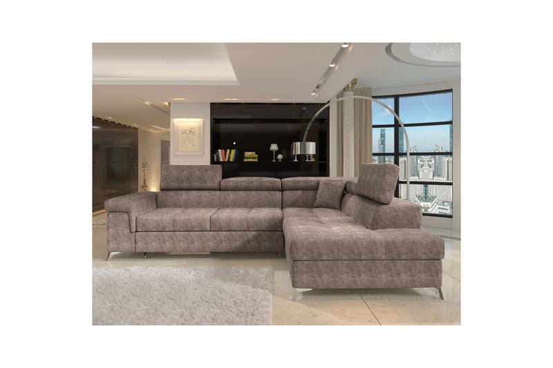 Hörnsoffa Eltap Eridano 275x202x88 cm - Amore 20, Mörk Beige, Höger - Möbler - Vardagsrum - Bäddsoffor