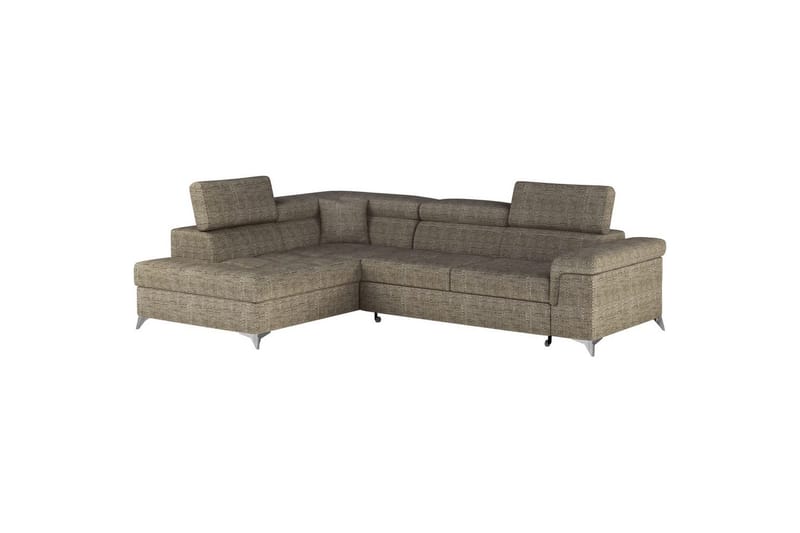 Hörnsoffa Eltap Eridano 275x202x88 cm - Berlin 03, Beige, Vänster - Möbler - Vardagsrum - Bäddsoffor