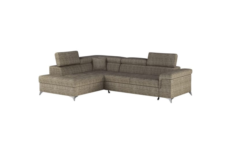 Hörnsoffa Eltap Eridano 275x202x88 cm - Berlin 03, Beige, Vänster - Möbler - Vardagsrum - Bäddsoffor