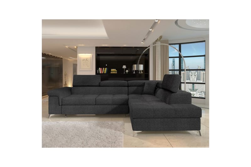 Hörnsoffa Eltap Eridano 275x202x88 cm - Inari 96, Mörkgrå, Höger - Möbler - Vardagsrum - Bäddsoffor