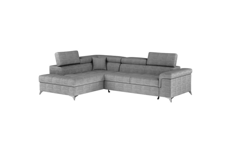 Hörnsoffa Eltap Eridano 275x202x88 cm - Manhattan 03, Ljusgrå, Vänster - Möbler - Vardagsrum - Bäddsoffor