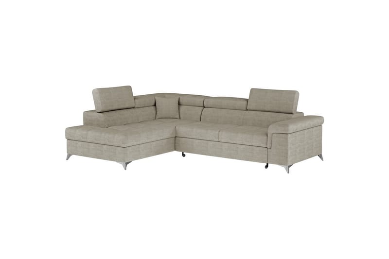 Hörnsoffa Eltap Eridano 275x202x88 cm - Manhattan 20, Mörkbeige, Vänster - Möbler - Vardagsrum - Bäddsoffor