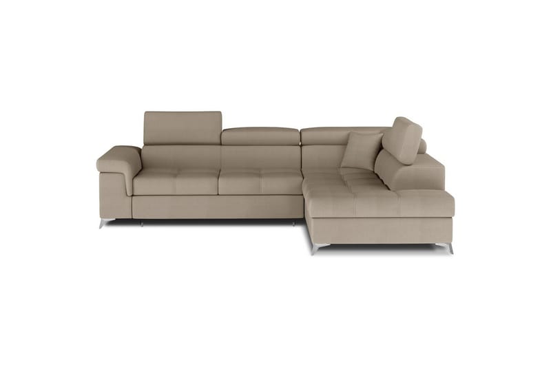 Hörnsoffa Eltap Eridano 275x202x88 cm - Monolith 09, Mörkbeige, Höger - Möbler - Vardagsrum - Bäddsoffor