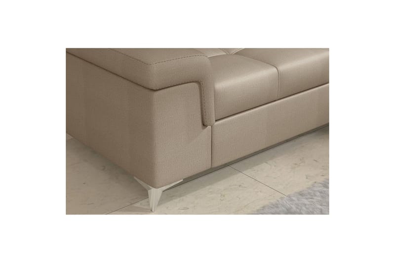 Hörnsoffa Eltap Eridano 275x202x88 cm - Monolith 09, Mörkbeige, Vänster - Möbler - Vardagsrum - Bäddsoffor