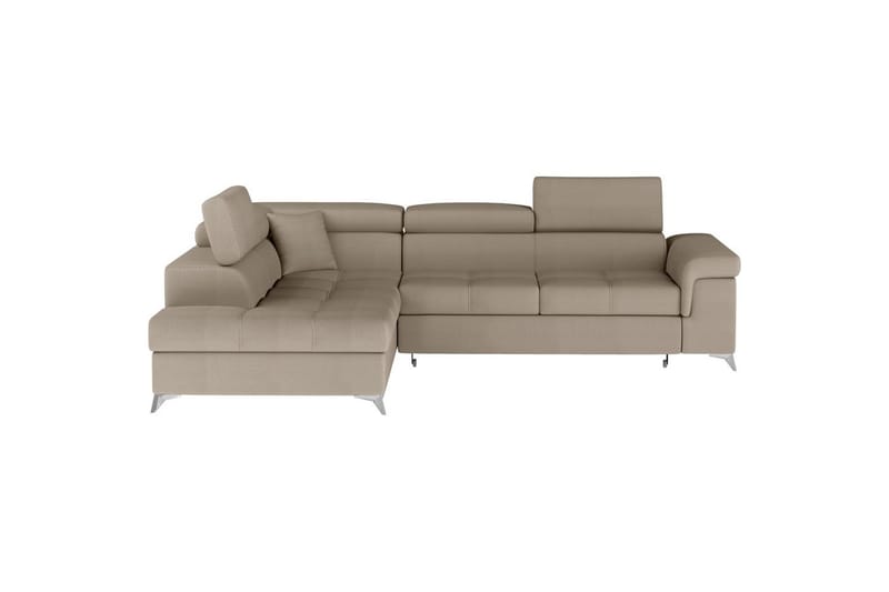 Hörnsoffa Eltap Eridano 275x202x88 cm - Monolith 09, Mörkbeige, Vänster - Möbler - Vardagsrum - Bäddsoffor