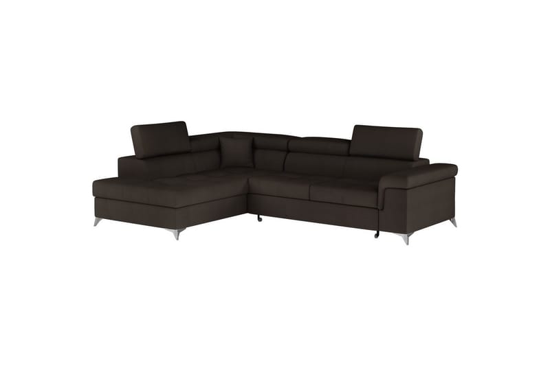 Hörnsoffa Eltap Eridano 275x202x88 cm - Monolith 29, Mörkbrun, Vänster - Möbler - Vardagsrum - Bäddsoffor