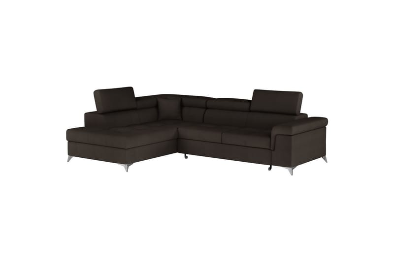 Hörnsoffa Eltap Eridano 275x202x88 cm - Monolith 29, Mörkbrun, Vänster - Möbler - Vardagsrum - Bäddsoffor