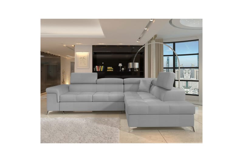 Hörnsoffa Eltap Eridano 275x202x88 cm - Monolith 84, Ljusgrå, Höger - Möbler - Vardagsrum - Bäddsoffor