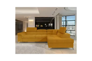 Hörnsoffa Eltap Eridano 275x202x88 cm - Omega 68, Gul, Höger - Möbler - Vardagsrum - Bäddsoffor