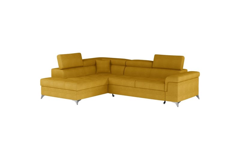 Hörnsoffa Eltap Eridano 275x202x88 cm - Omega 68, Gul, Vänster - Möbler - Vardagsrum - Bäddsoffor