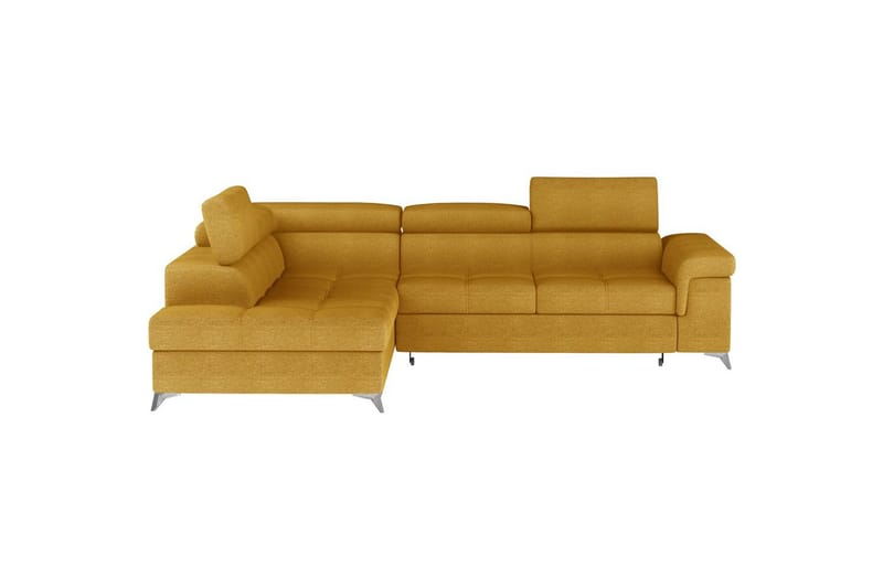 Hörnsoffa Eltap Eridano 275x202x88 cm, Omega 68, Gul, Vänster
