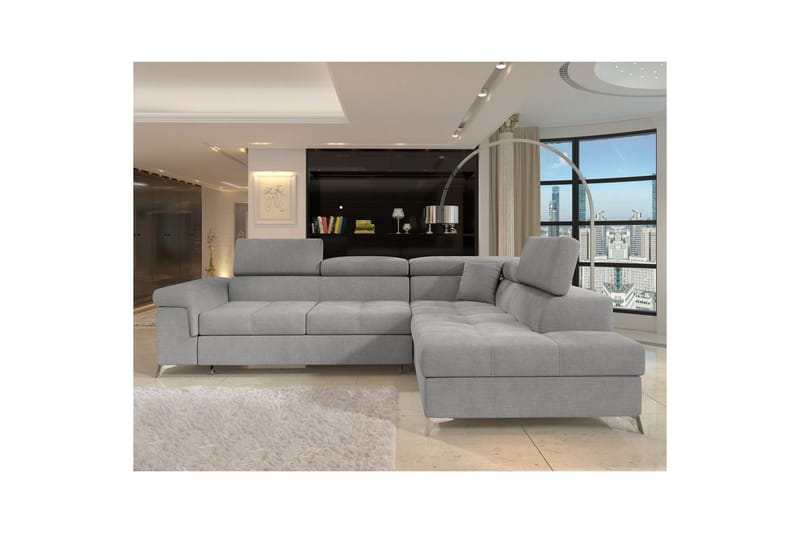 Hörnsoffa Eltap Eridano 275x202x88 cm - Raquel 04 Grå, Höger - Möbler - Vardagsrum - Bäddsoffor