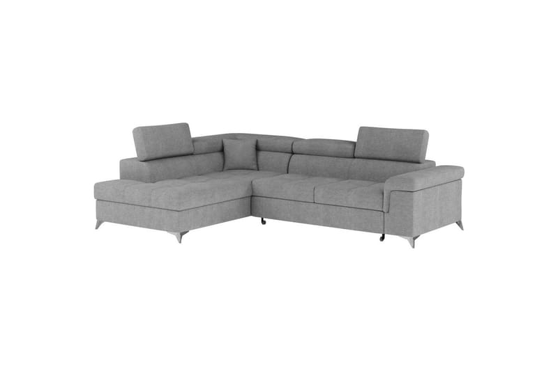 Hörnsoffa Eltap Eridano 275x202x88 cm - Raquel 04 Grå, Vänster - Möbler - Vardagsrum - Bäddsoffor