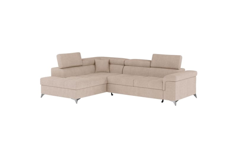 Hörnsoffa Eltap Eridano 275x202x88 cm - Raquel 18, Beige, Vänster - Möbler - Vardagsrum - Bäddsoffor